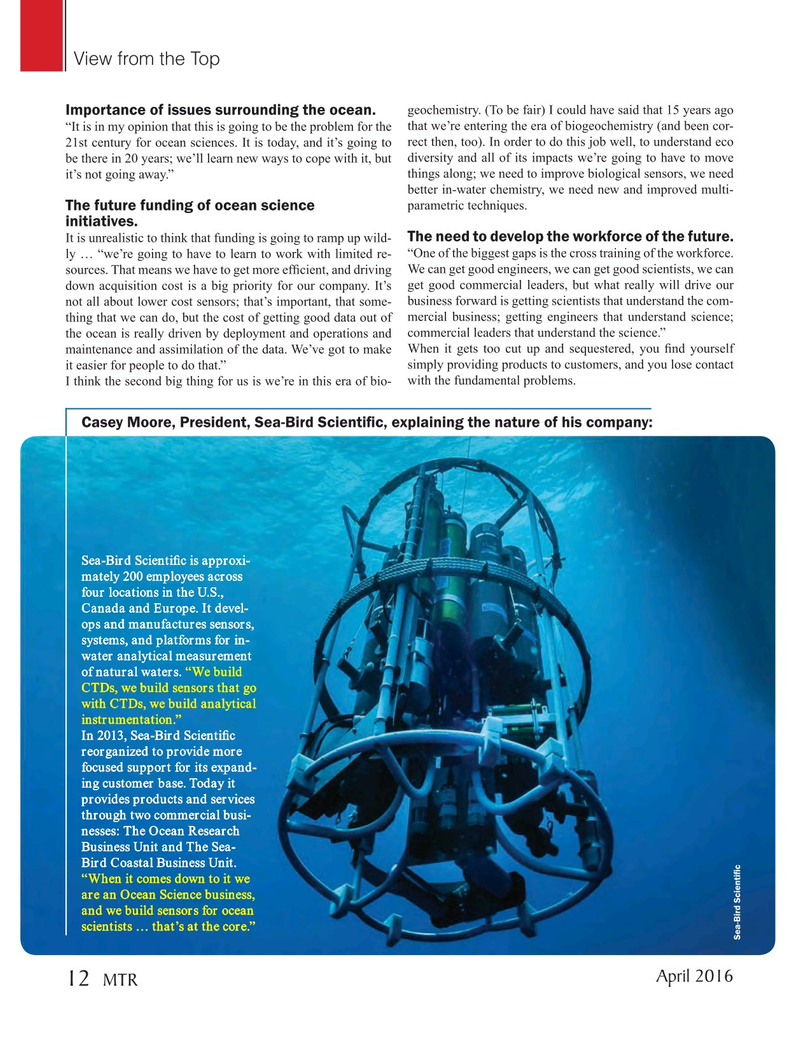 Marine Technology Magazine, page 12,  Apr 2016