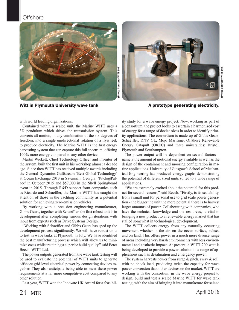 Marine Technology Magazine, page 24,  Apr 2016