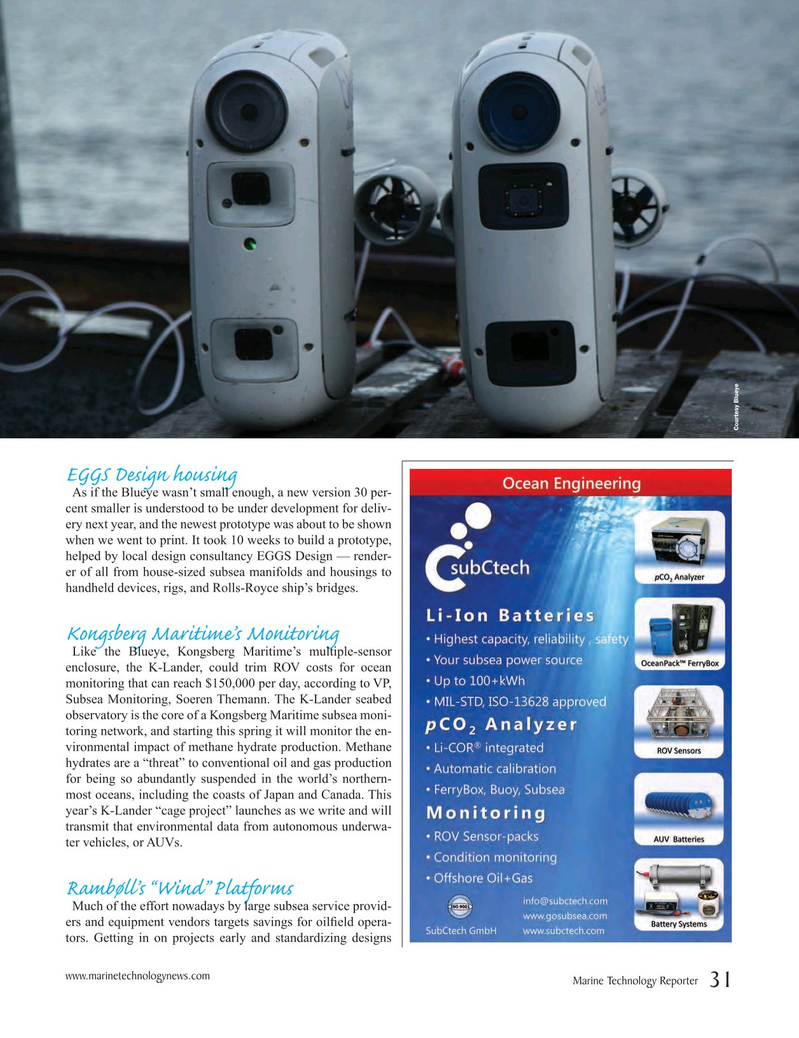 Marine Technology Magazine, page 31,  May 2016