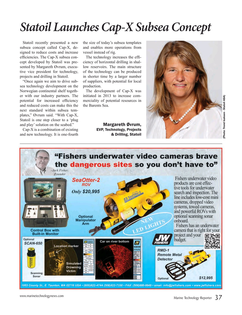 Marine Technology Magazine, page 37,  May 2016