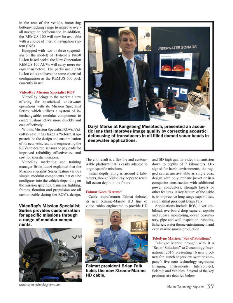 Marine Technology Magazine, page 39,  May 2016