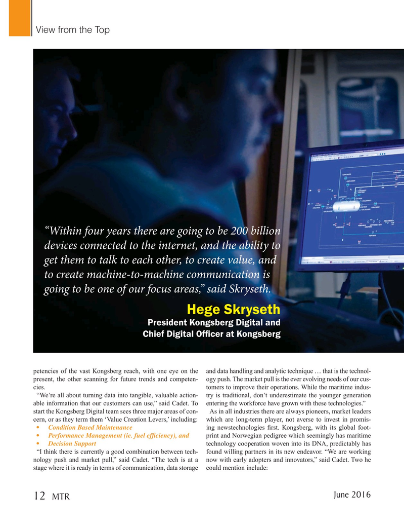 Marine Technology Magazine, page 12,  Jun 2016