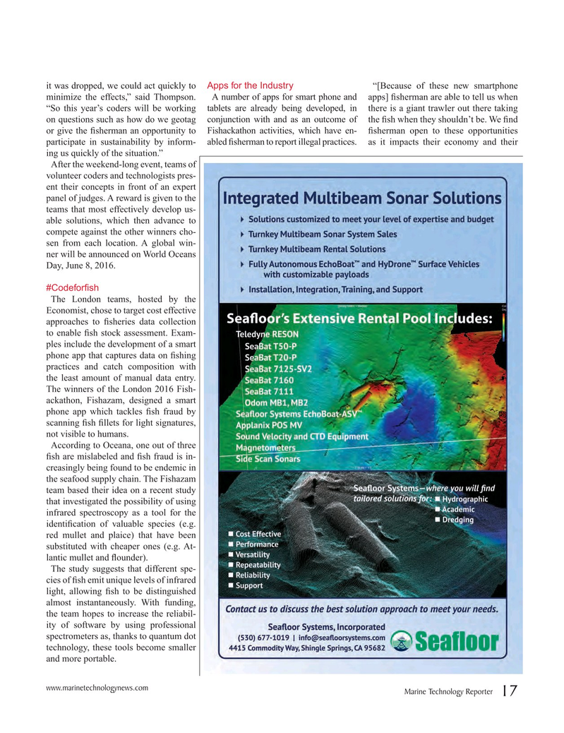 Marine Technology Magazine, page 17,  Jun 2016