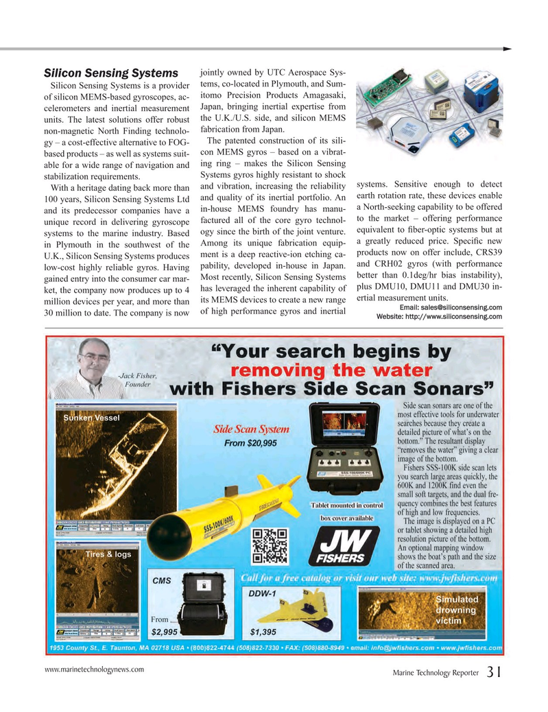 Marine Technology Magazine, page 31,  Jul 2016