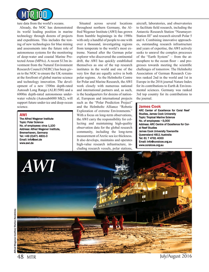 Marine Technology Magazine, page 48,  Jul 2016