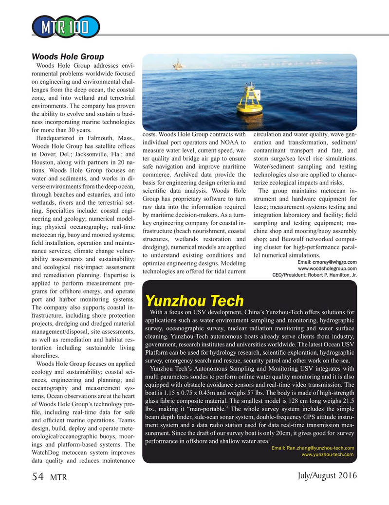 Marine Technology Magazine, page 54,  Jul 2016