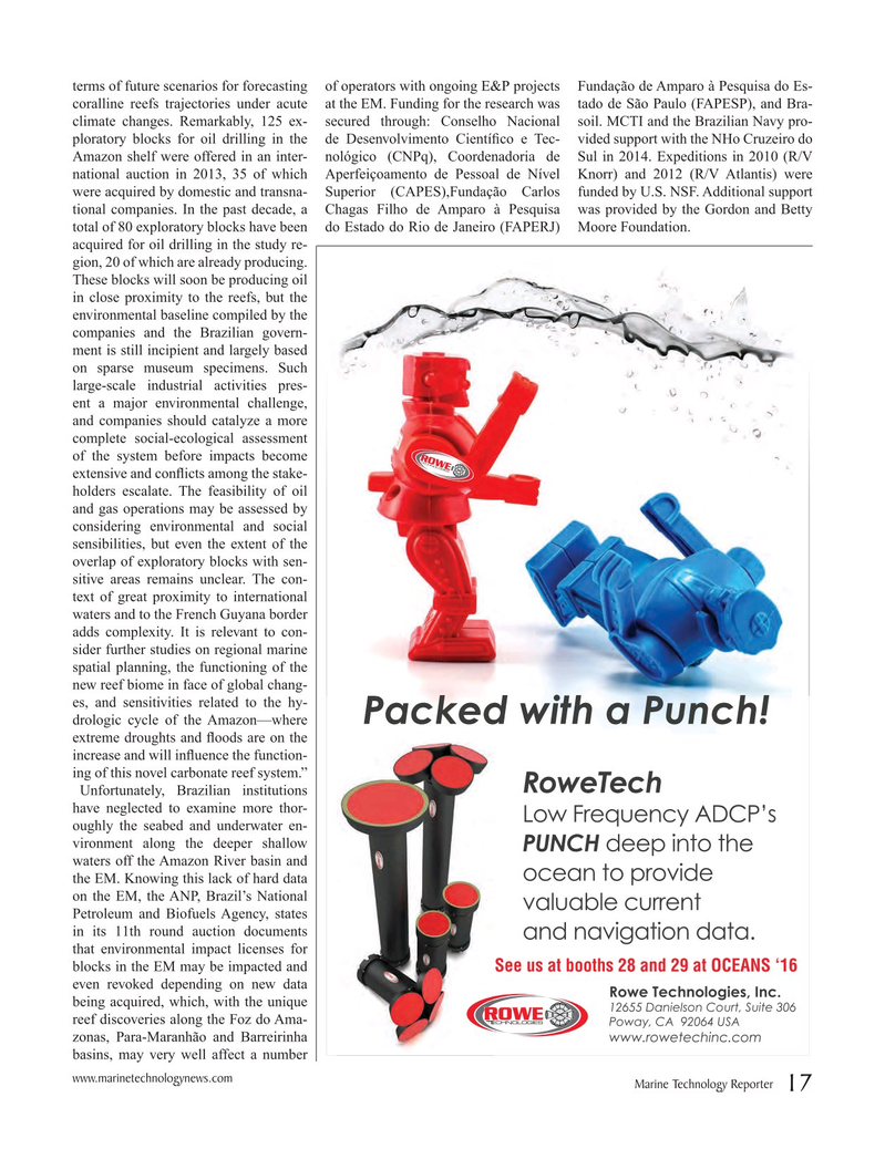 Marine Technology Magazine, page 17,  Sep 2016
