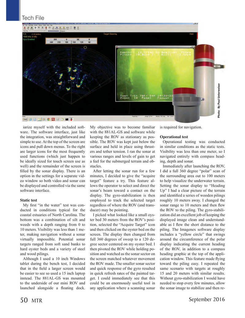 Marine Technology Magazine, page 50,  Sep 2016