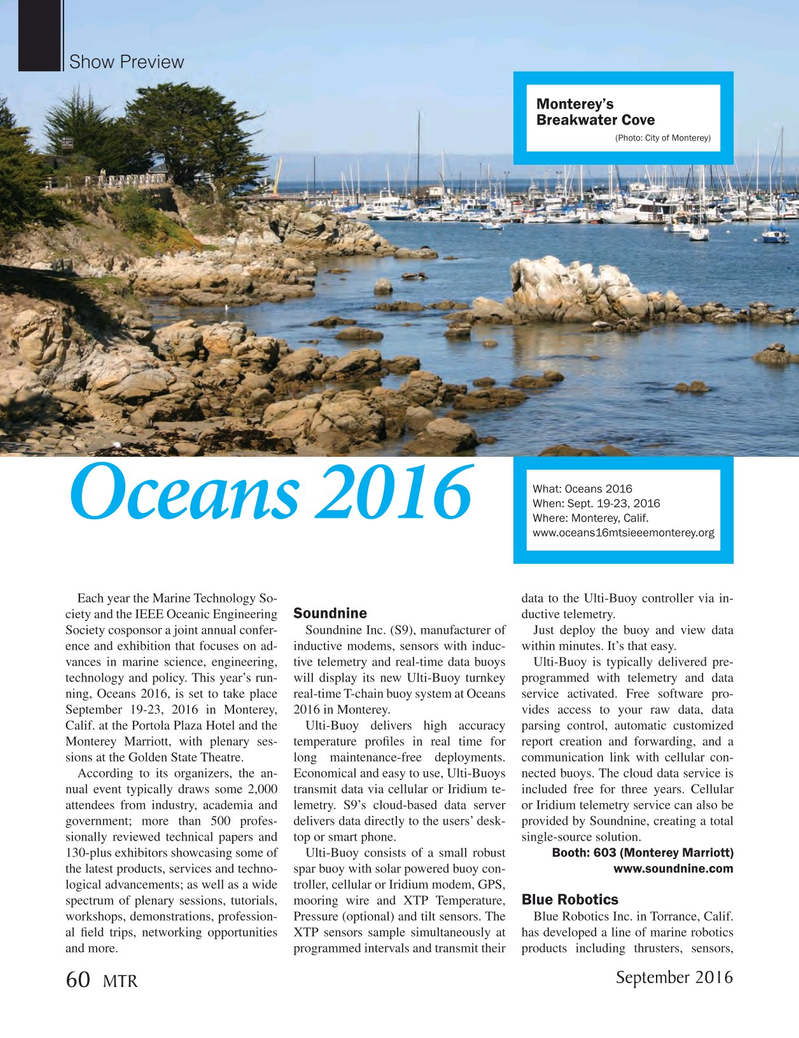 Marine Technology Magazine, page 60,  Sep 2016