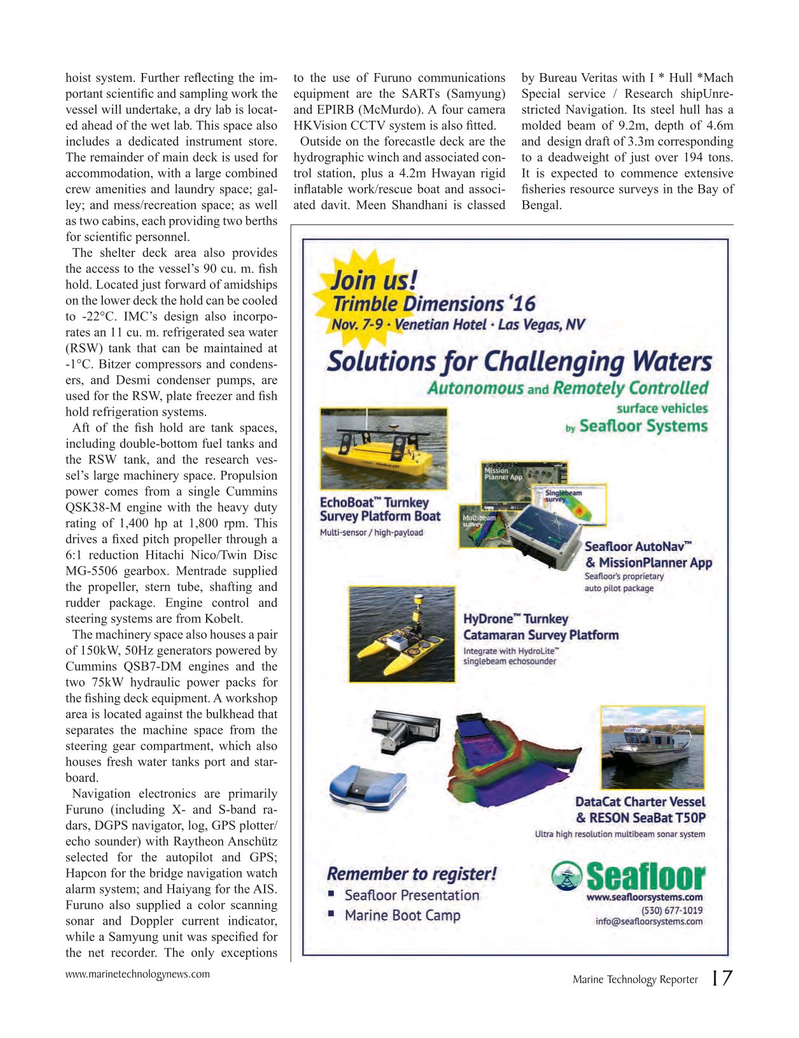 Marine Technology Magazine, page 17,  Oct 2016