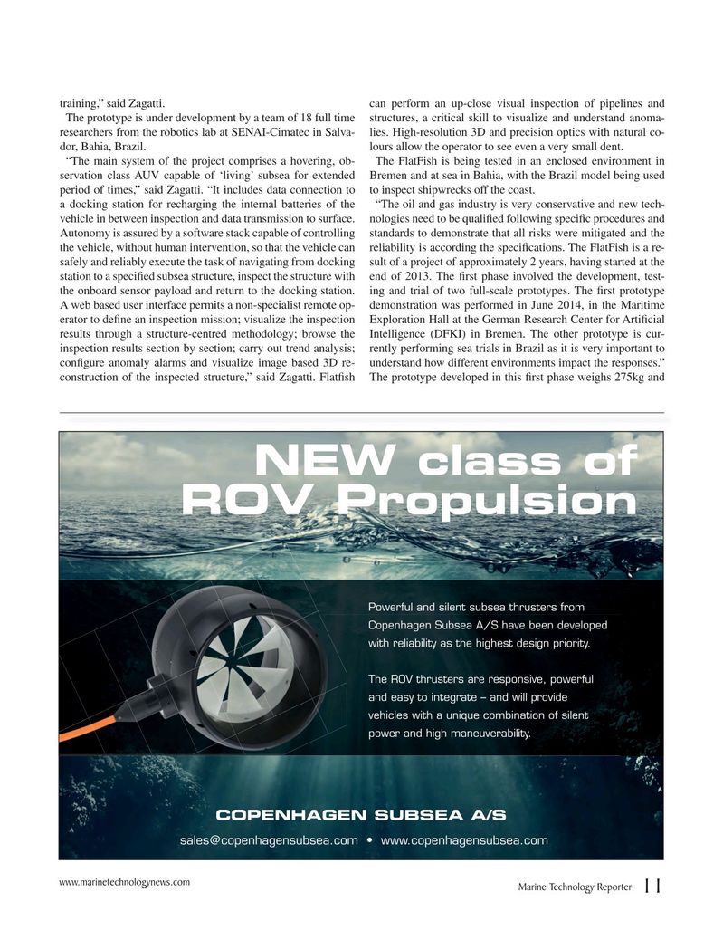 Marine Technology Magazine, page 11,  Nov 2016