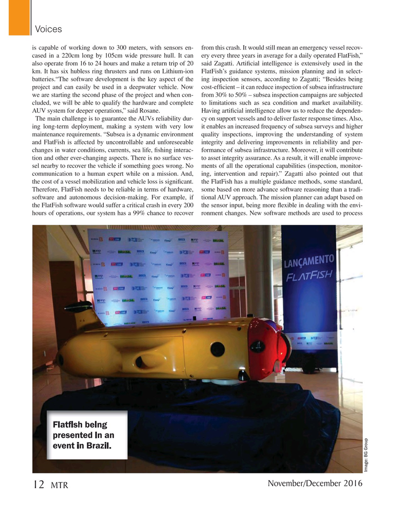Marine Technology Magazine, page 12,  Nov 2016