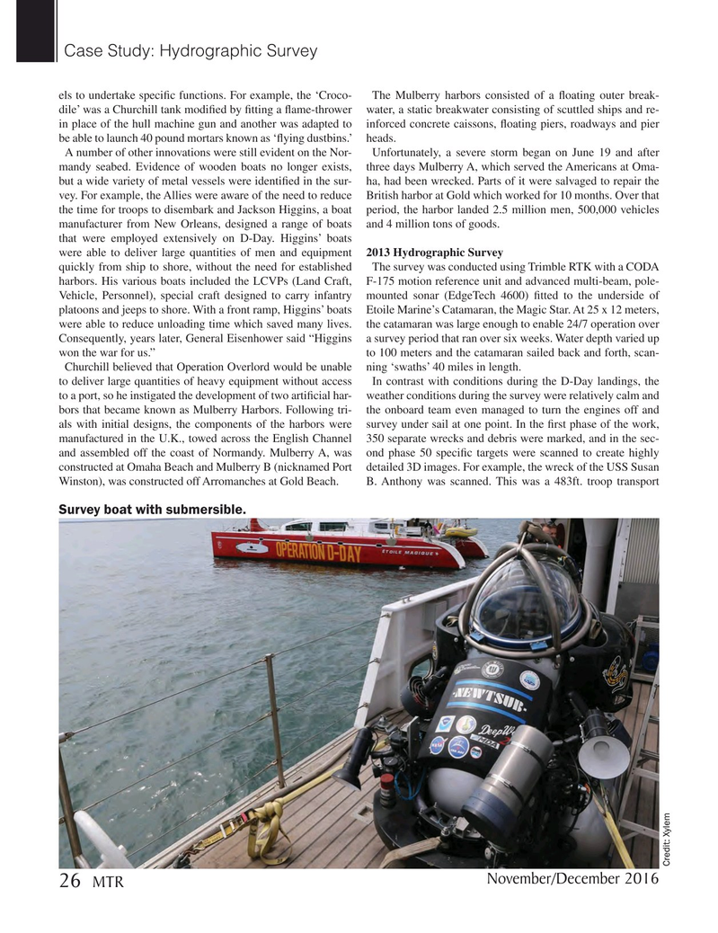 Marine Technology Magazine, page 26,  Nov 2016