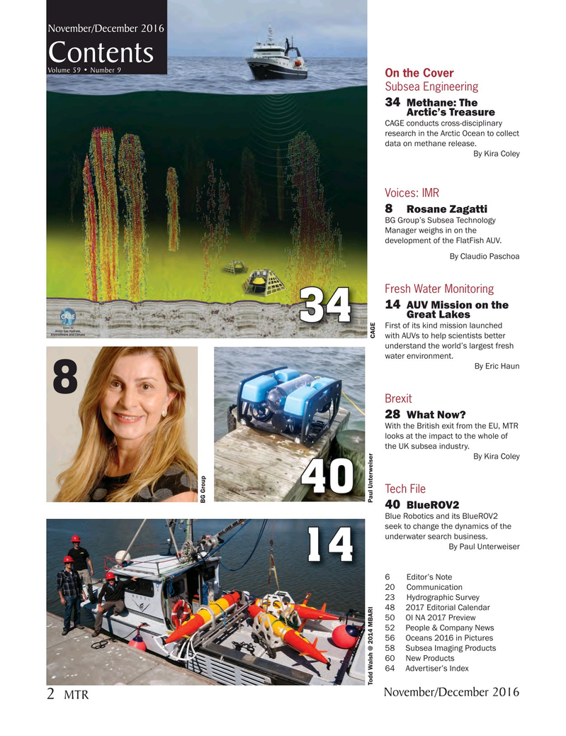 Marine Technology Magazine, page 2,  Nov 2016