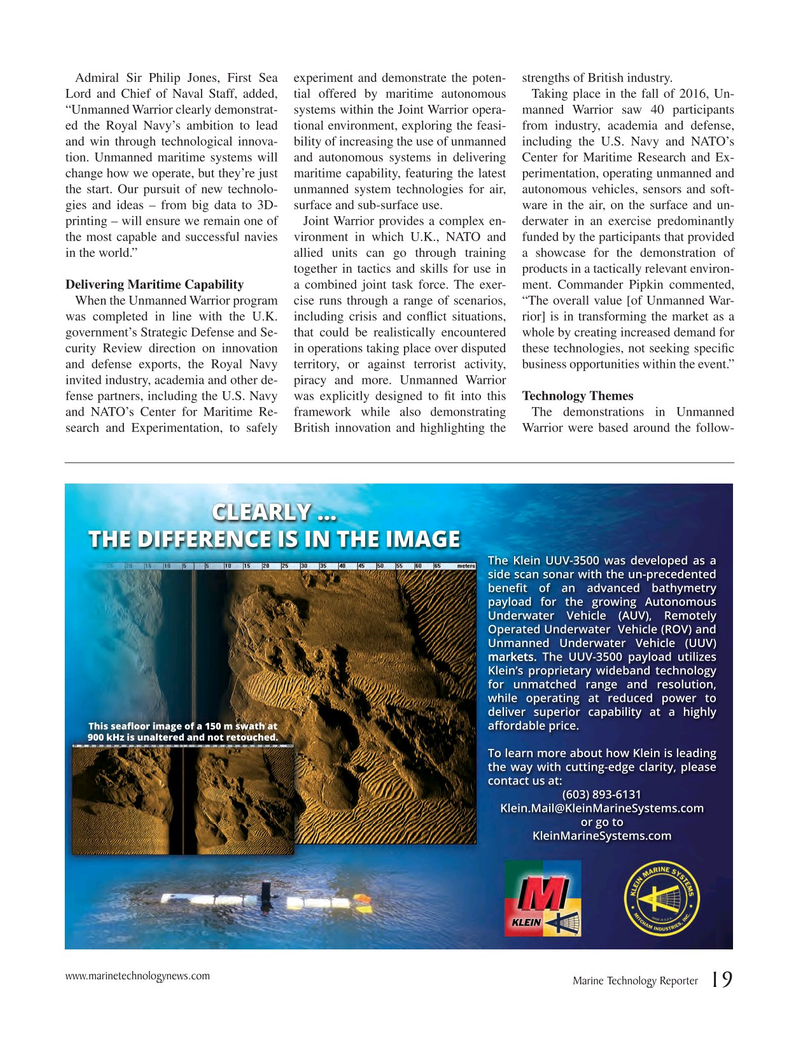 Marine Technology Magazine, page 19,  Jan 2017