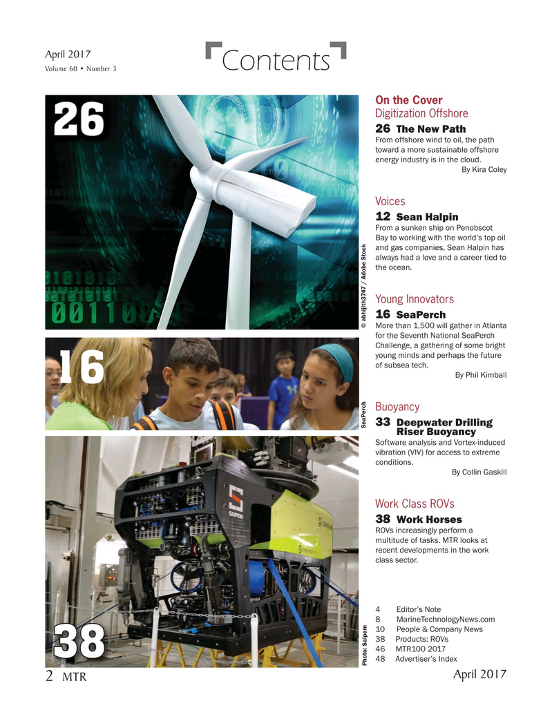Marine Technology Magazine, page 2,  Apr 2017