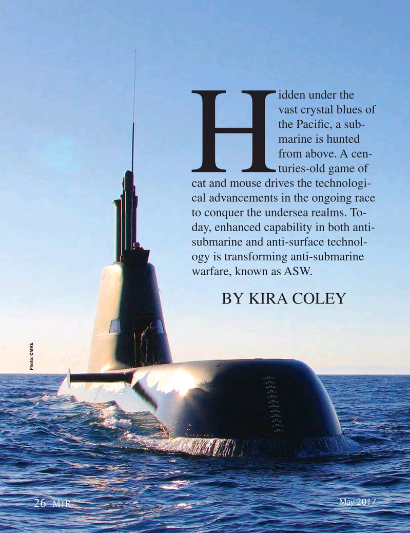 Marine Technology Magazine, page 26,  May 2017