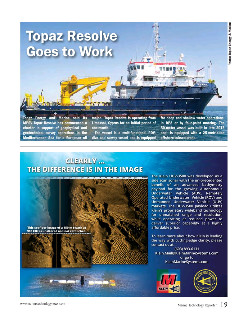 Marine Technology Magazine, page 19,  Jun 2017