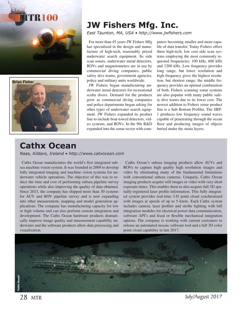 Marine Technology Magazine, page 28,  Jul 2017
