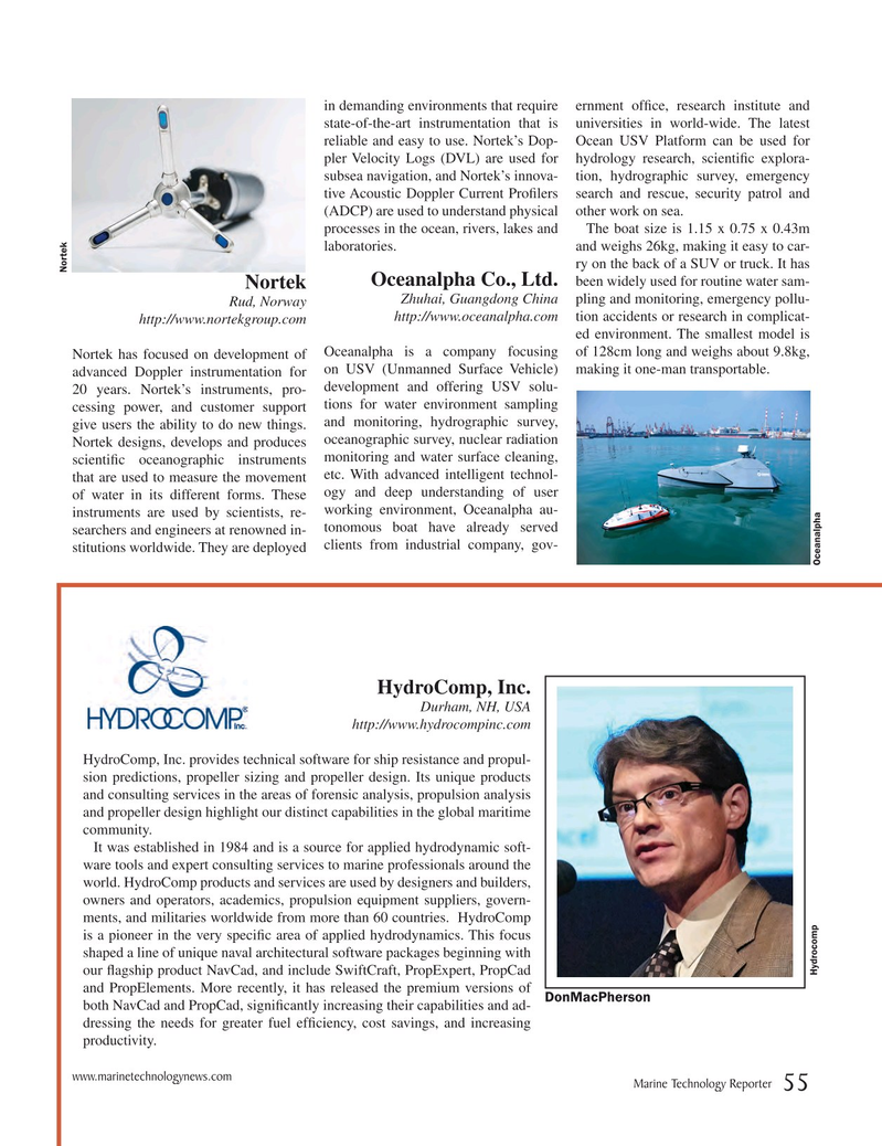 Marine Technology Magazine, page 55,  Jul 2017