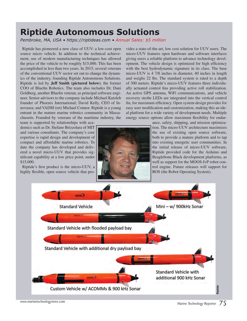 Marine Technology Magazine, page 75,  Jul 2017
