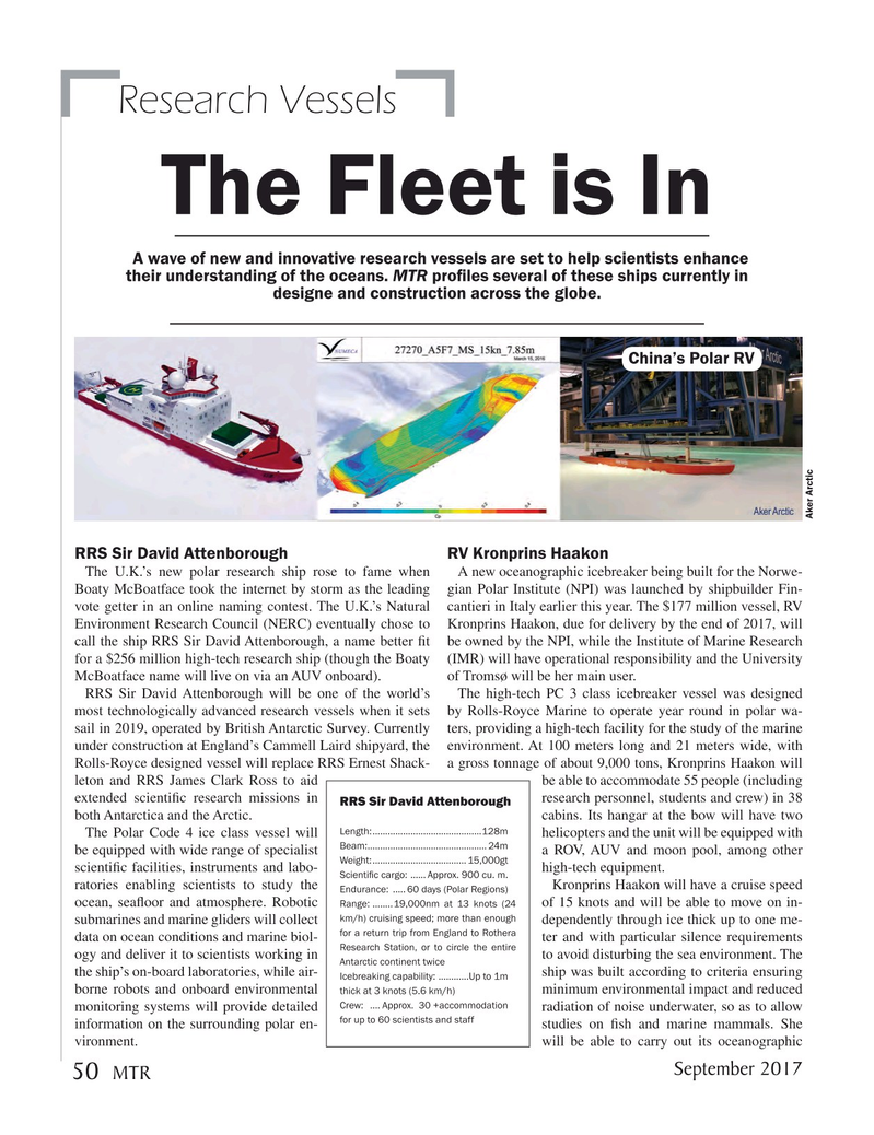 Marine Technology Magazine, page 50,  Sep 2017