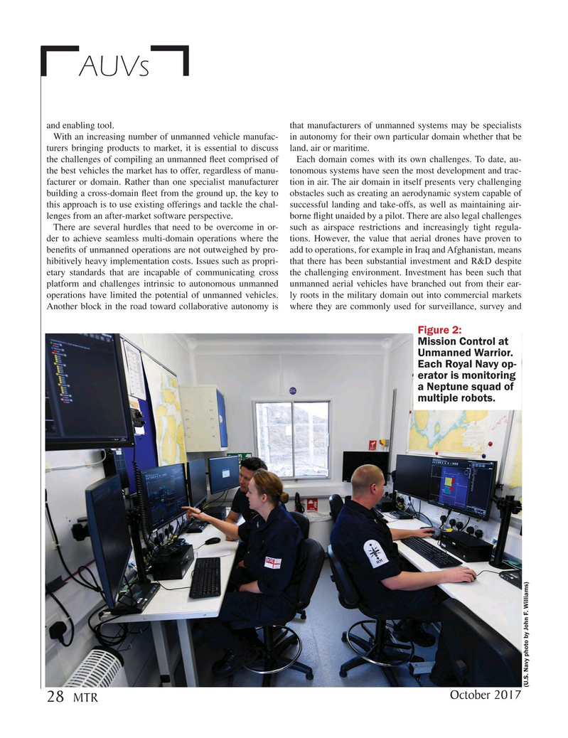 Marine Technology Magazine, page 28,  Oct 2017
