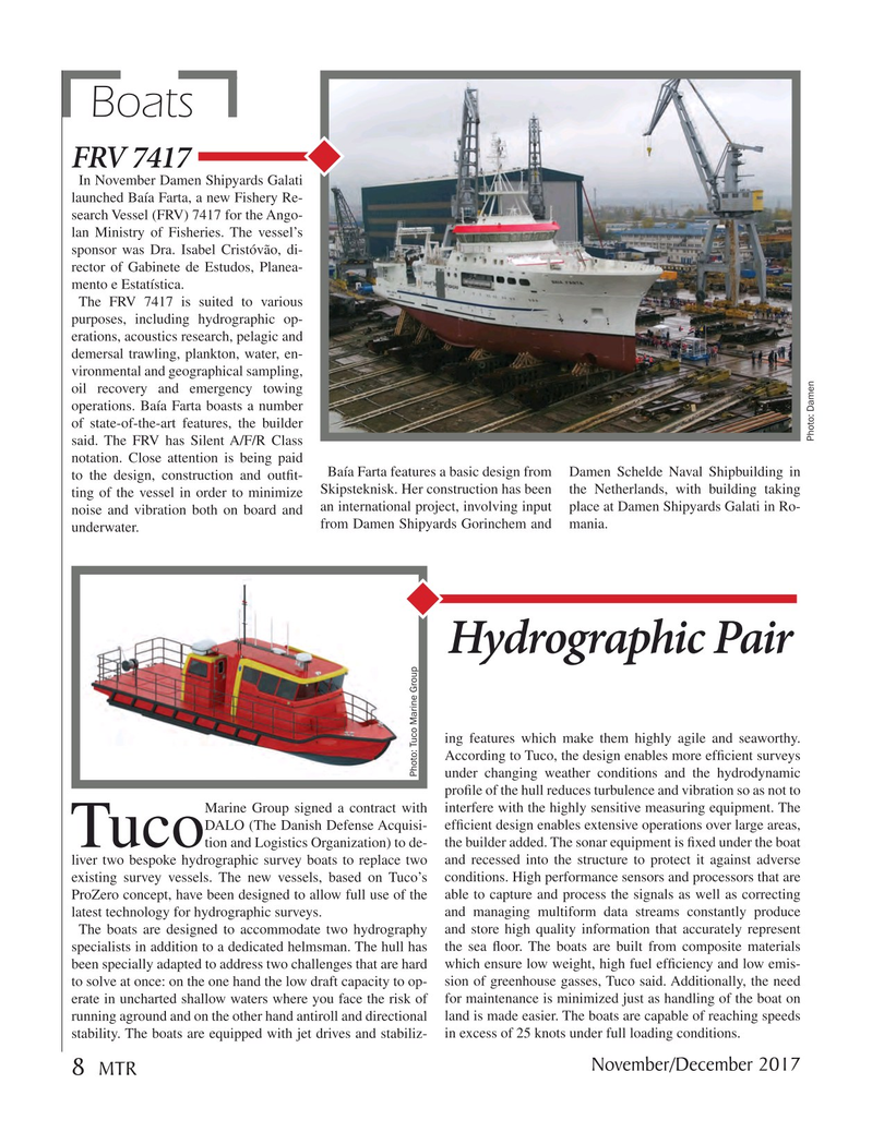Marine Technology Magazine, page 8,  Nov 2017