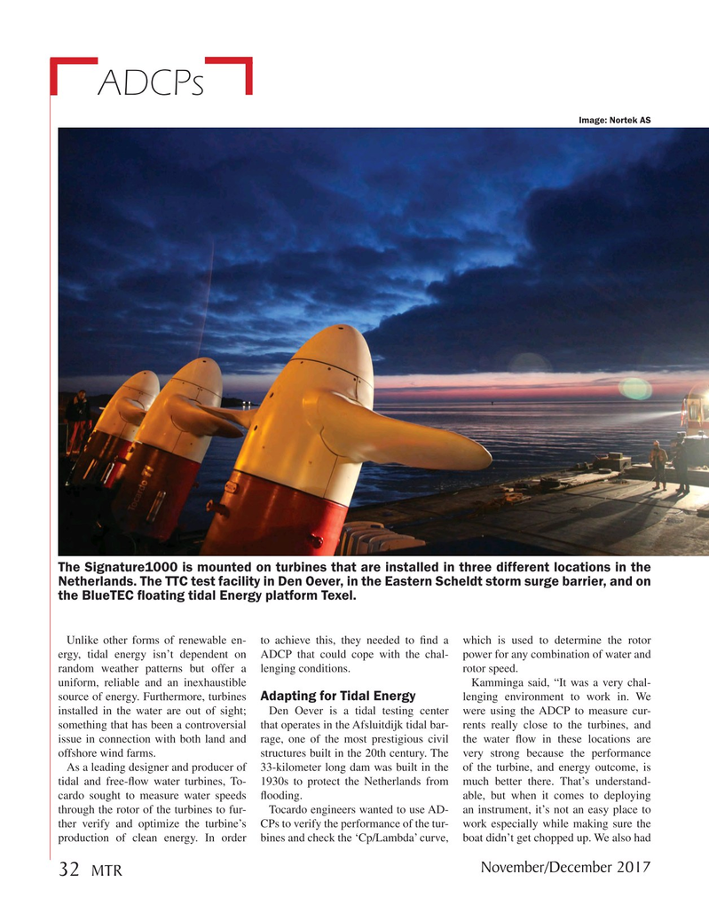 Marine Technology Magazine, page 32,  Nov 2017