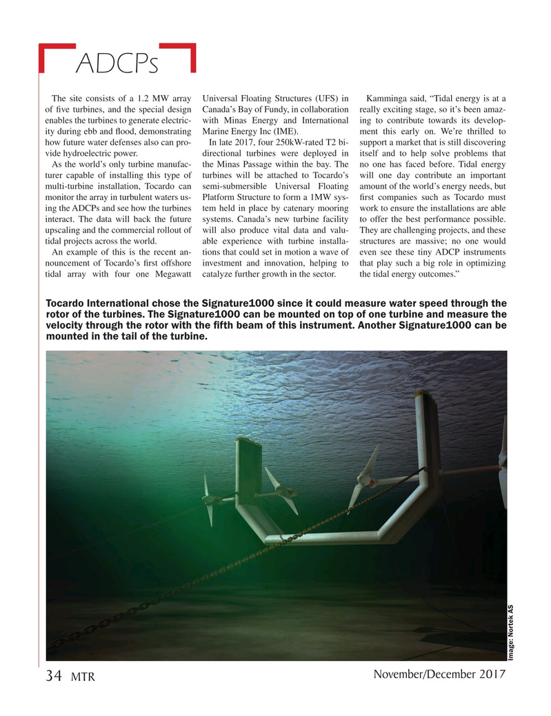 Marine Technology Magazine, page 34,  Nov 2017