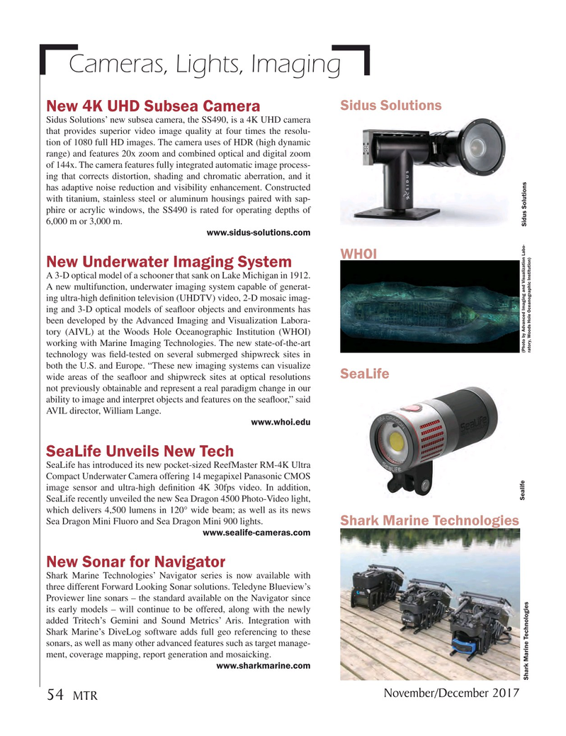 Marine Technology Magazine, page 54,  Nov 2017