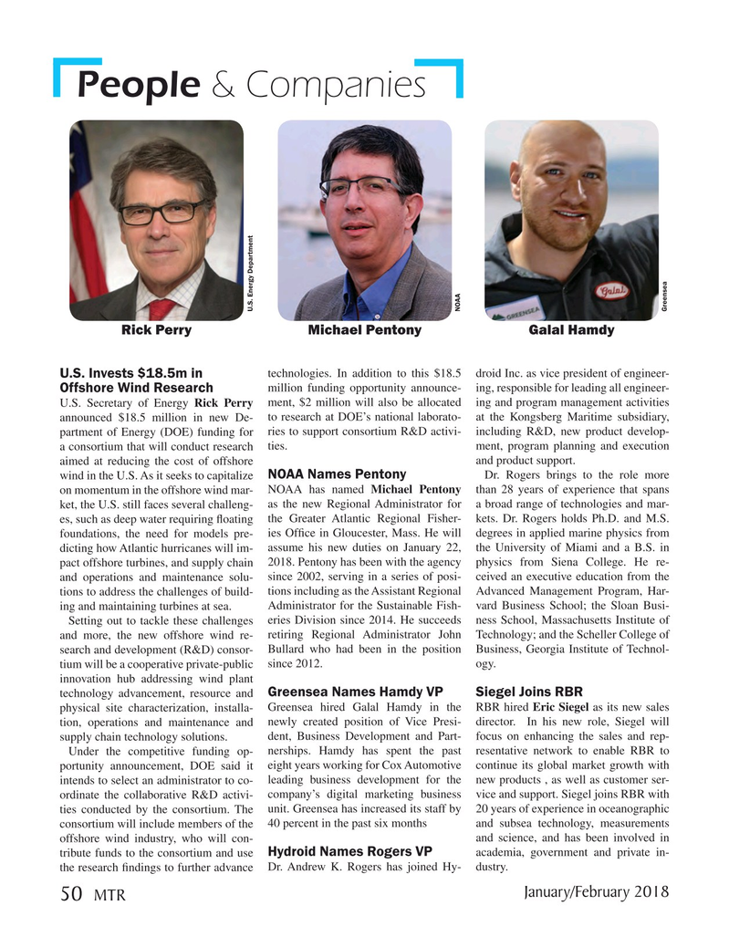 Marine Technology Magazine, page 50,  Jan 2018