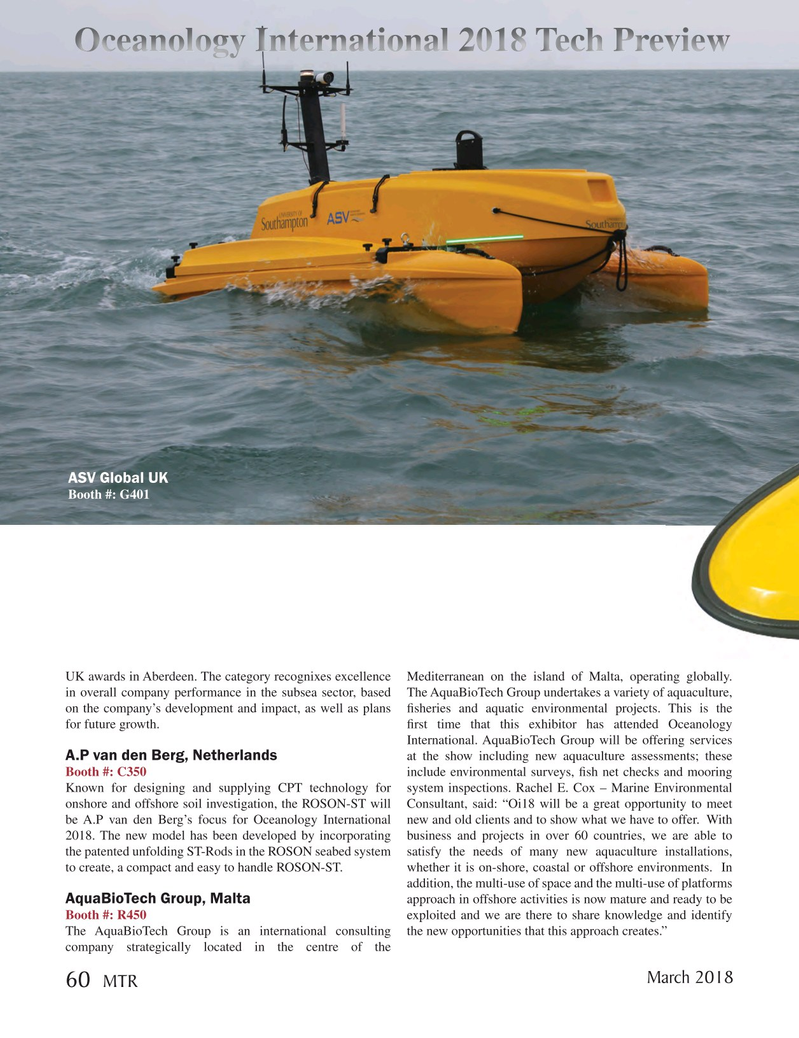 Marine Technology Magazine, page 60,  Mar 2018
