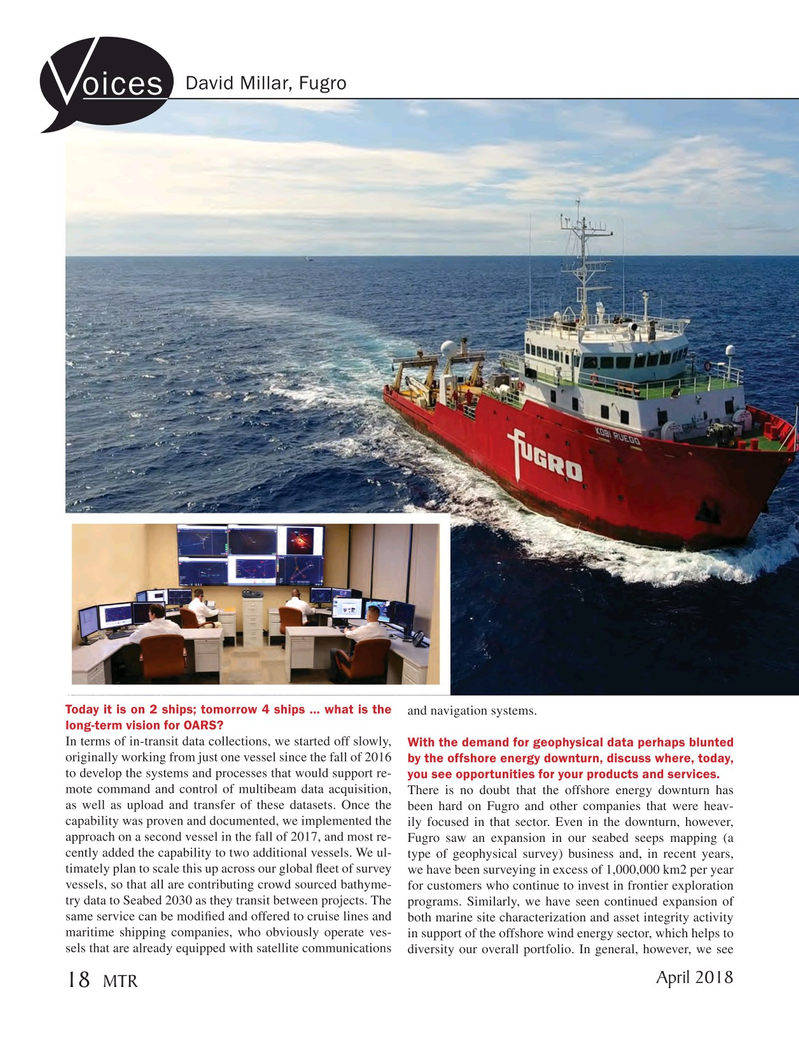 Marine Technology Magazine, page 18,  Apr 2018