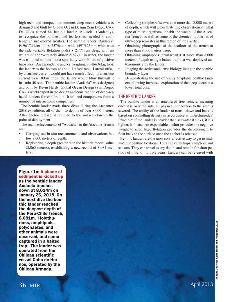 Marine Technology Magazine, page 36,  Apr 2018
