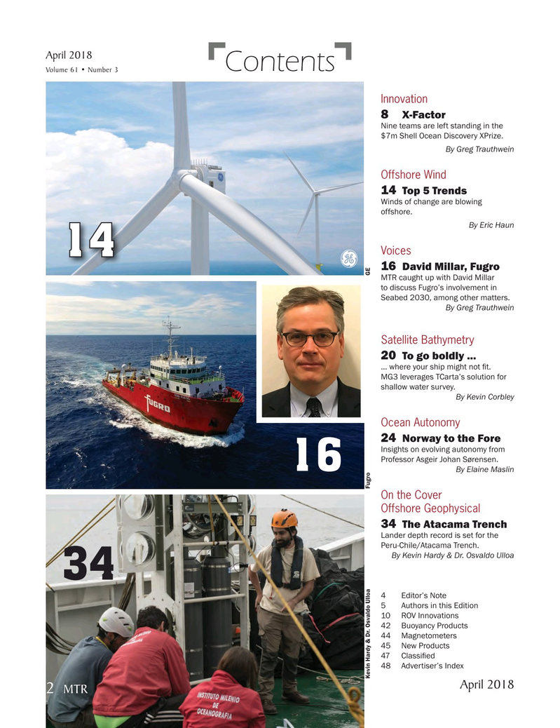 Marine Technology Magazine, page 2,  Apr 2018