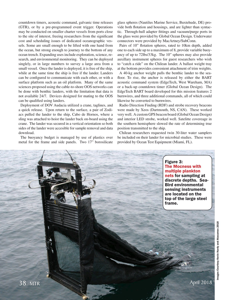 Marine Technology Magazine, page 38,  Apr 2018
