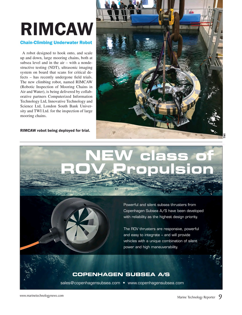 Marine Technology Magazine, page 9,  May 2018