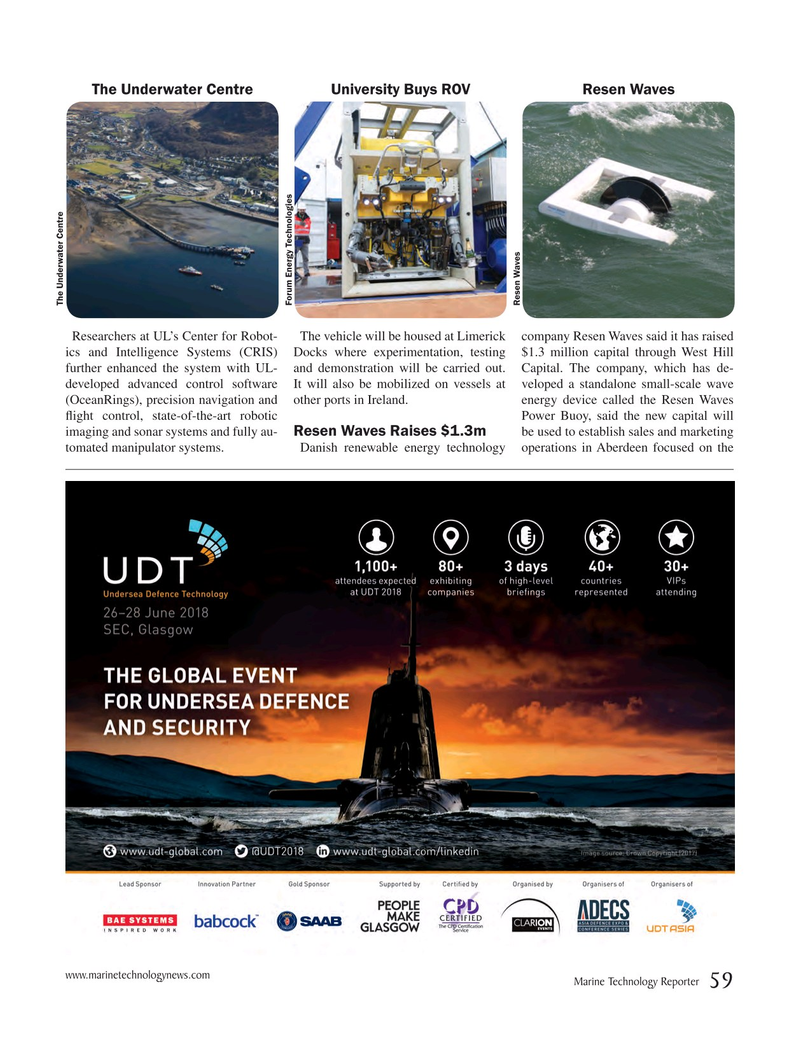 Marine Technology Magazine, page 59,  Jun 2018