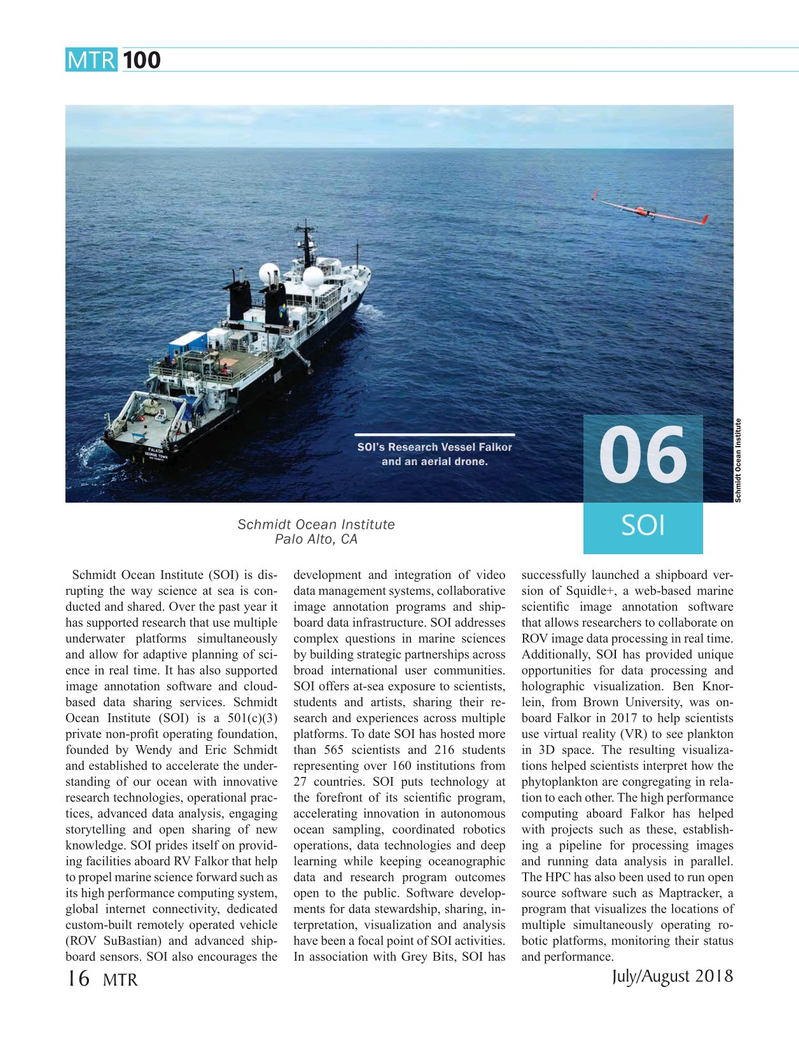 Marine Technology Magazine, page 16,  Jul 2018