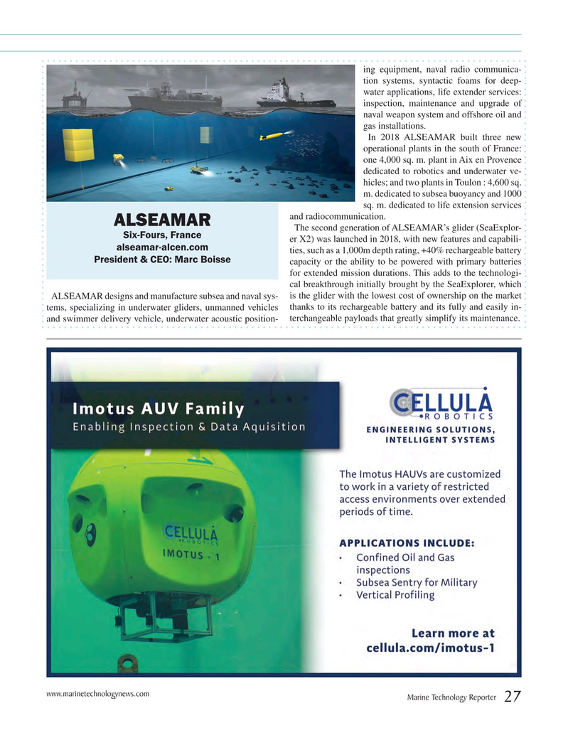 Marine Technology Magazine, page 27,  Jul 2018