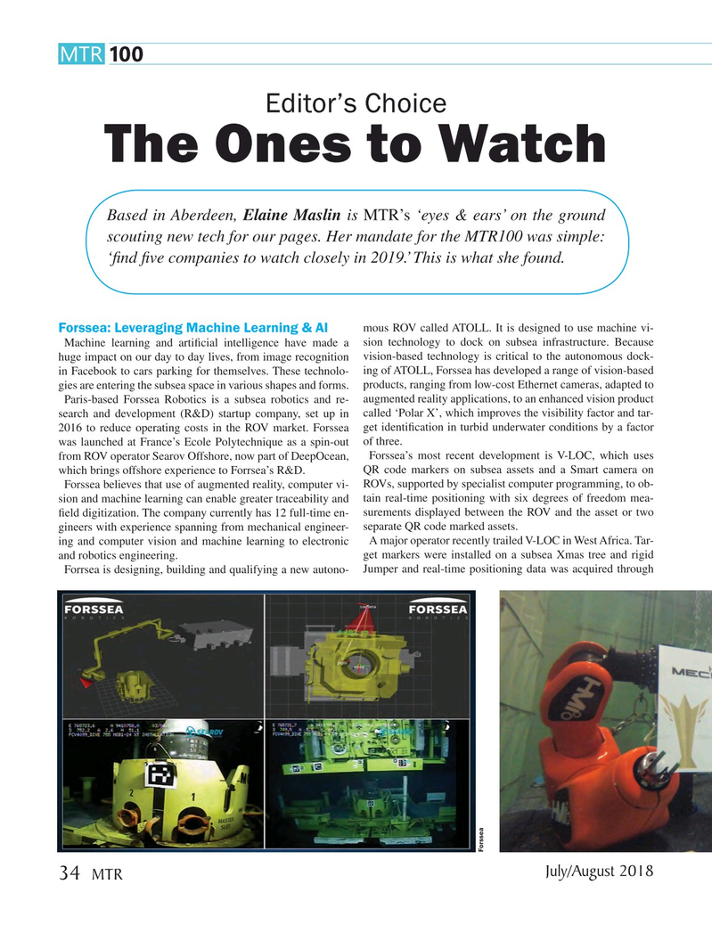 Marine Technology Magazine, page 34,  Jul 2018