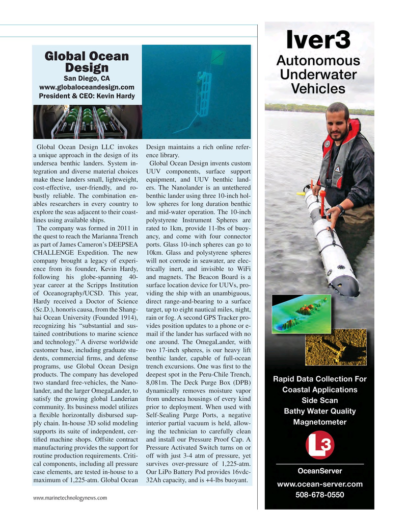 Marine Technology Magazine, page 41,  Jul 2018