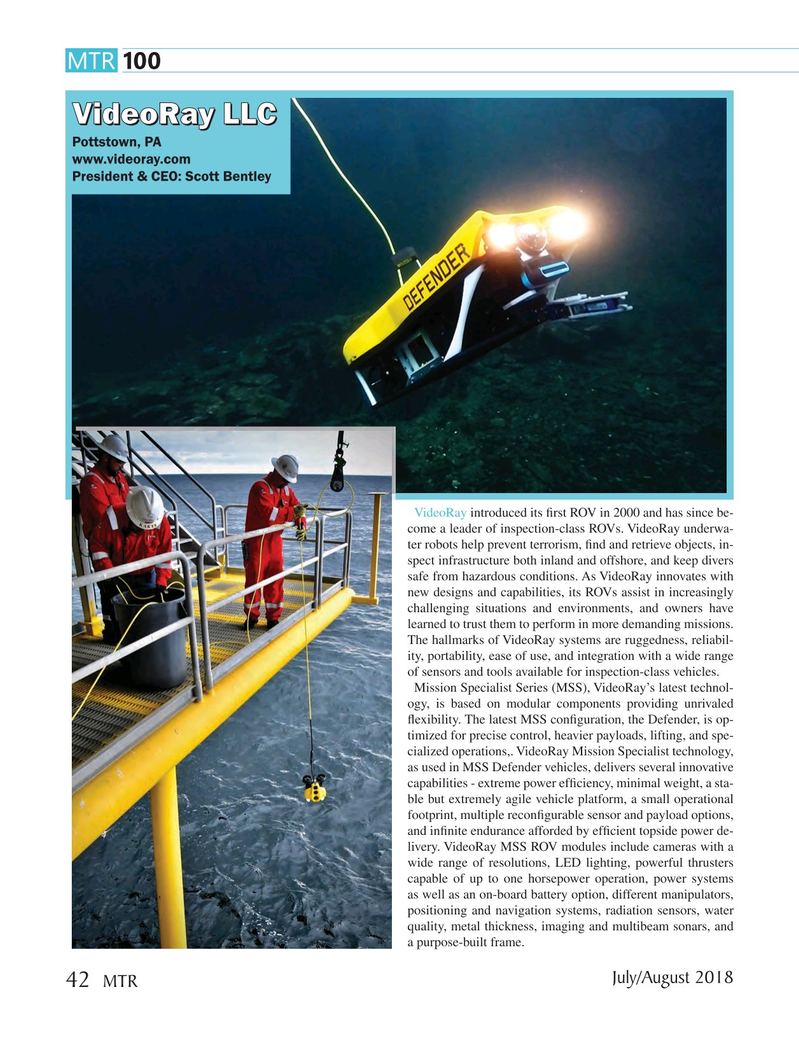 Marine Technology Magazine, page 42,  Jul 2018