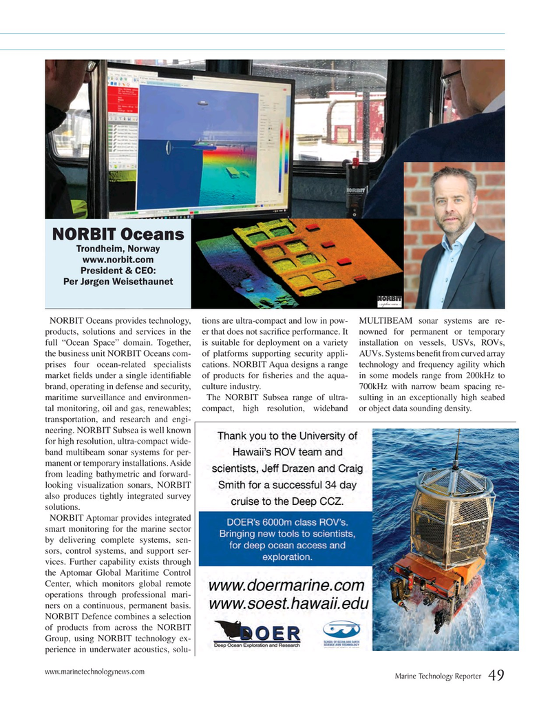 Marine Technology Magazine, page 49,  Jul 2018