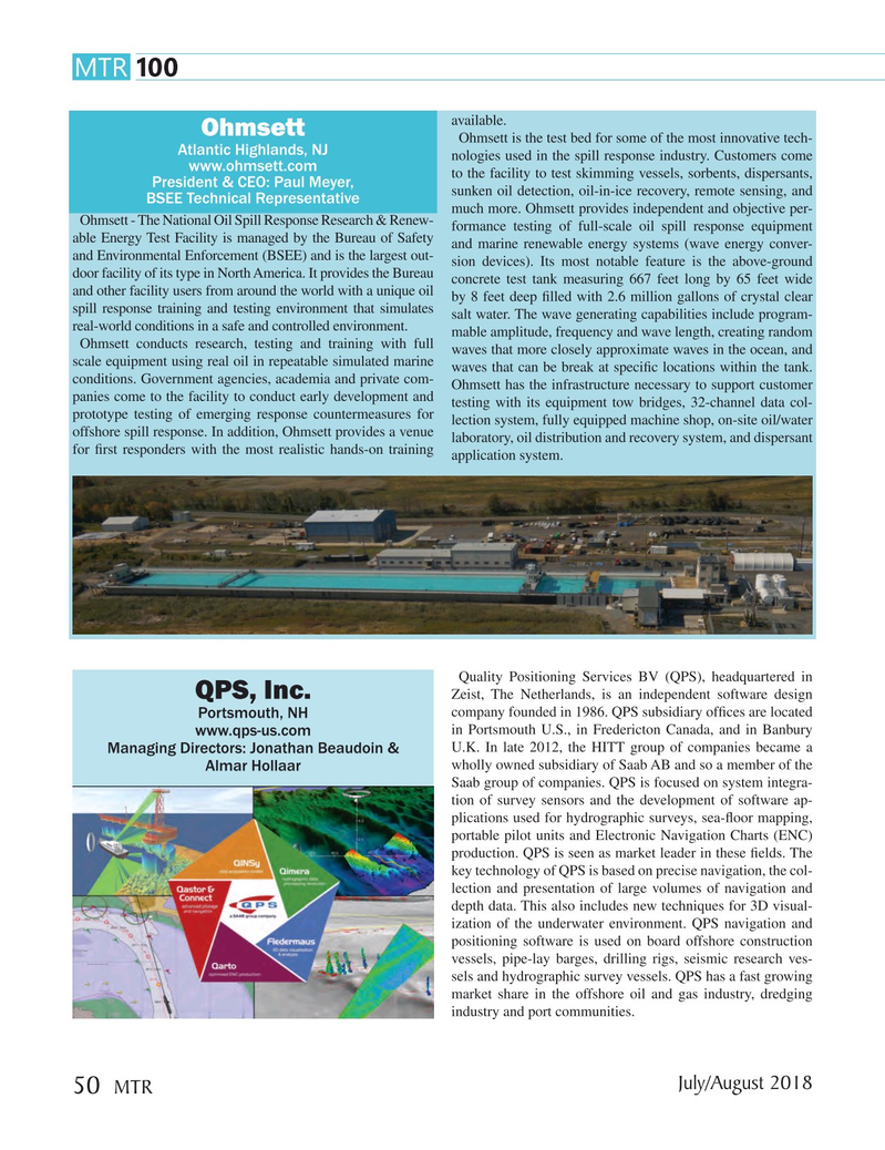 Marine Technology Magazine, page 50,  Jul 2018