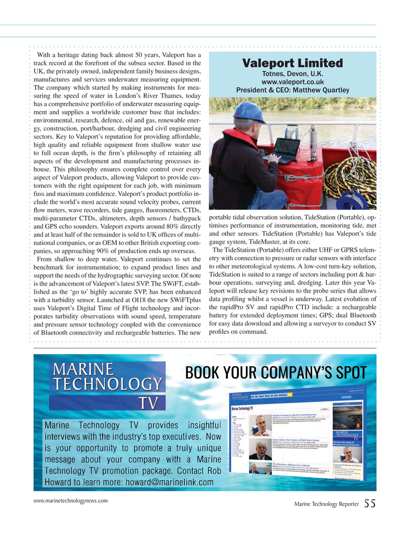 Marine Technology Magazine, page 55,  Jul 2018