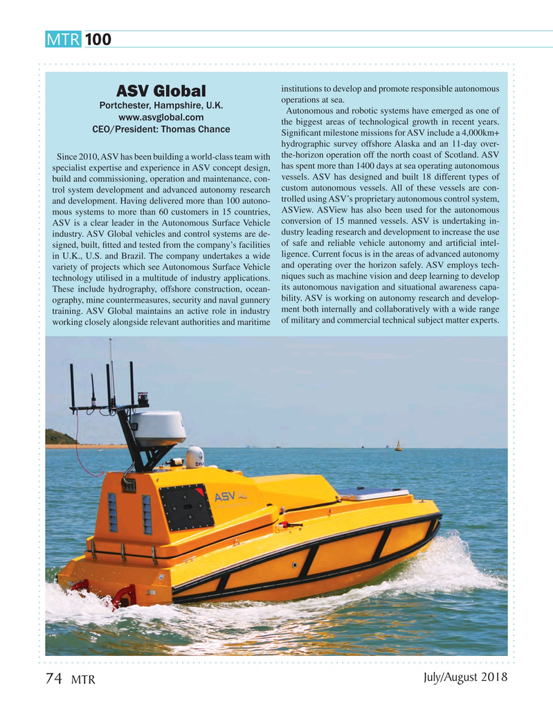Marine Technology Magazine, page 74,  Jul 2018