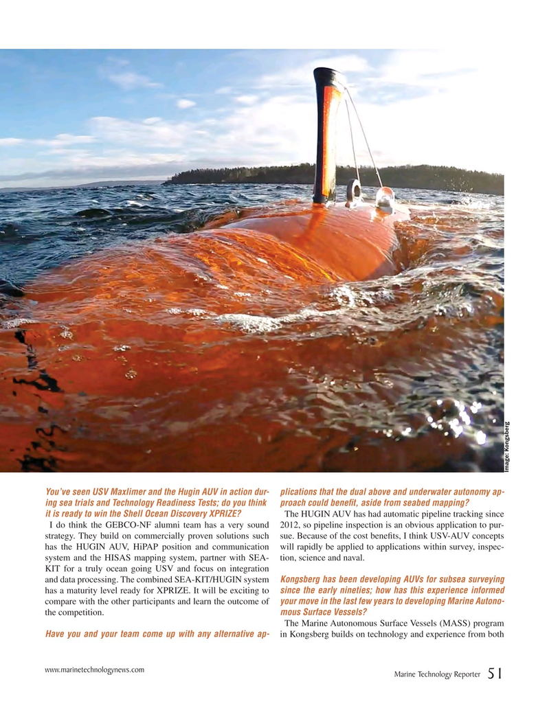 Marine Technology Magazine, page 51,  Sep 2018