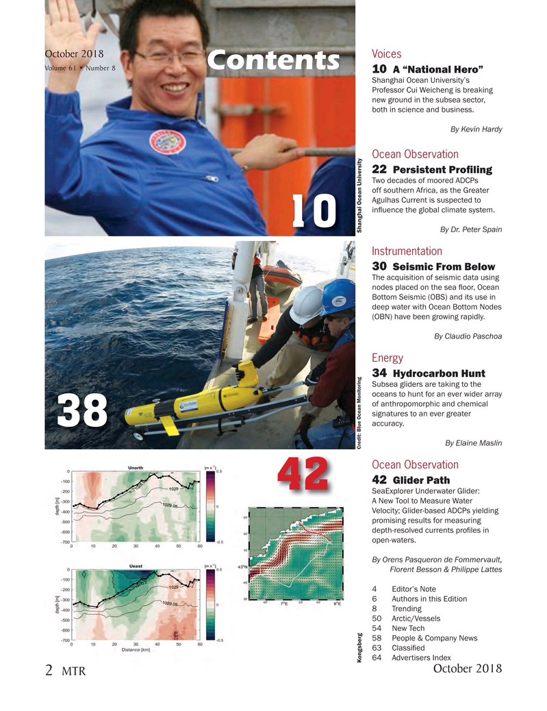 Marine Technology Magazine, page 2,  Oct 2018